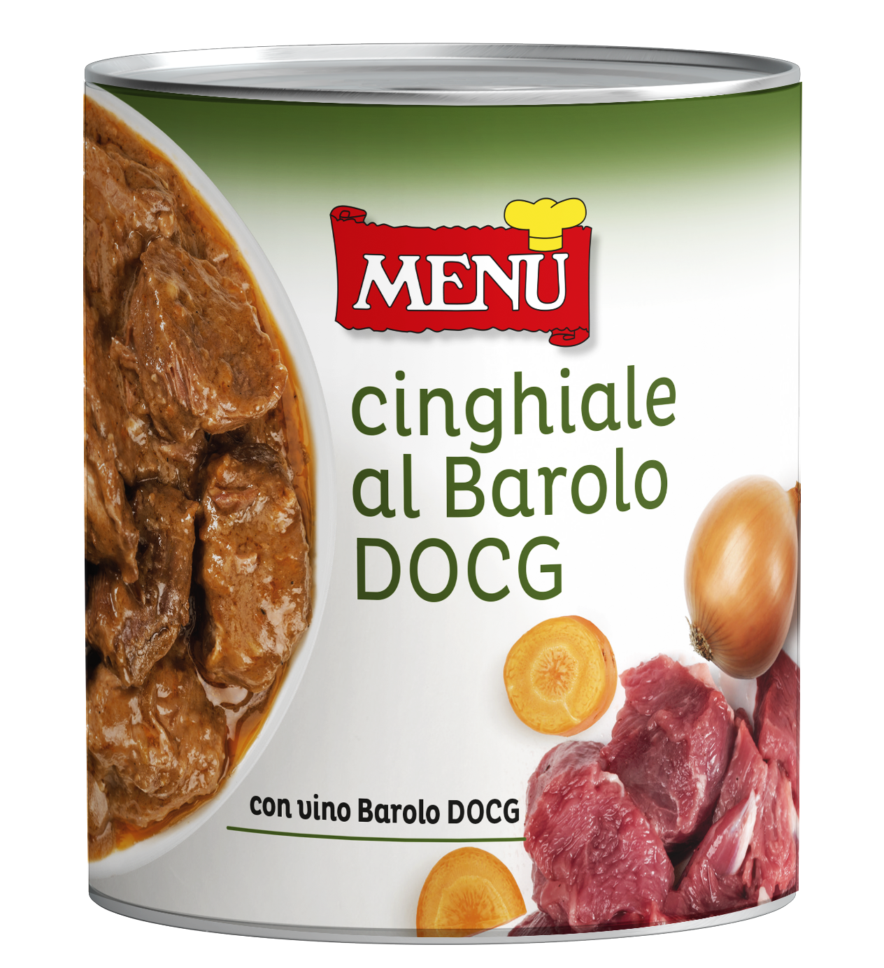 Cinghiale al Barolo D.O.C.G. - Wild Boar with Barolo D.O.C.G. Tin 850 g nt. wt.
