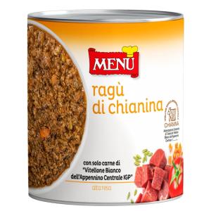 Ragù di chianina - Boloñesa de carne de ternera  Lata de 830 g p.n.