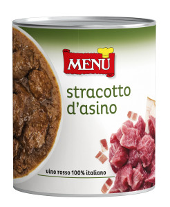 Stracotto d’asino (Geschmortes Eselfleisch) Dose, Nettogewicht 850 g