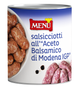 Salsicciotti all’aceto balsamico di Modena I.G.P. - Small Sausages in Balsamic Vinegar of Modena PGI