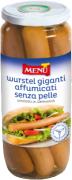 Würstel giganti affumicati senza pelle - Giant skinless smoked frankfurters