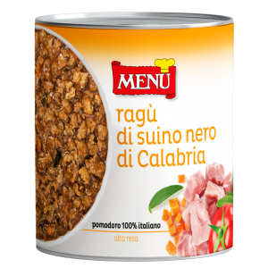 Ragù di suino nero di Calabria - Calabrian black pork ragout Tin 830 g nt. wt.