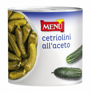 Cetriolini all’aceto - Pickled Baby Gherkins Tin 2500 g nt. wt.