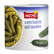 Cetriolini all’aceto (Cornichons, in Essig eingelegt)