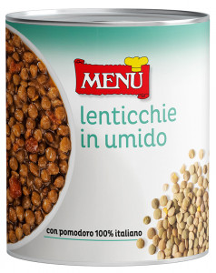 Lenticchie in umido (Lentilles en sauce) Boîte 850 g poids net