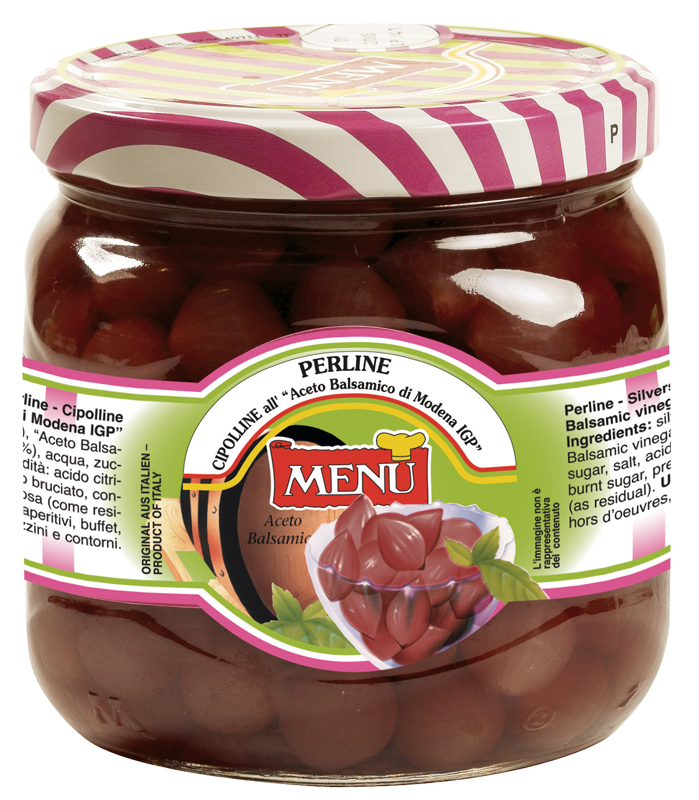 Perline - Pearl Onions Glass jar 800 g nt. wt.