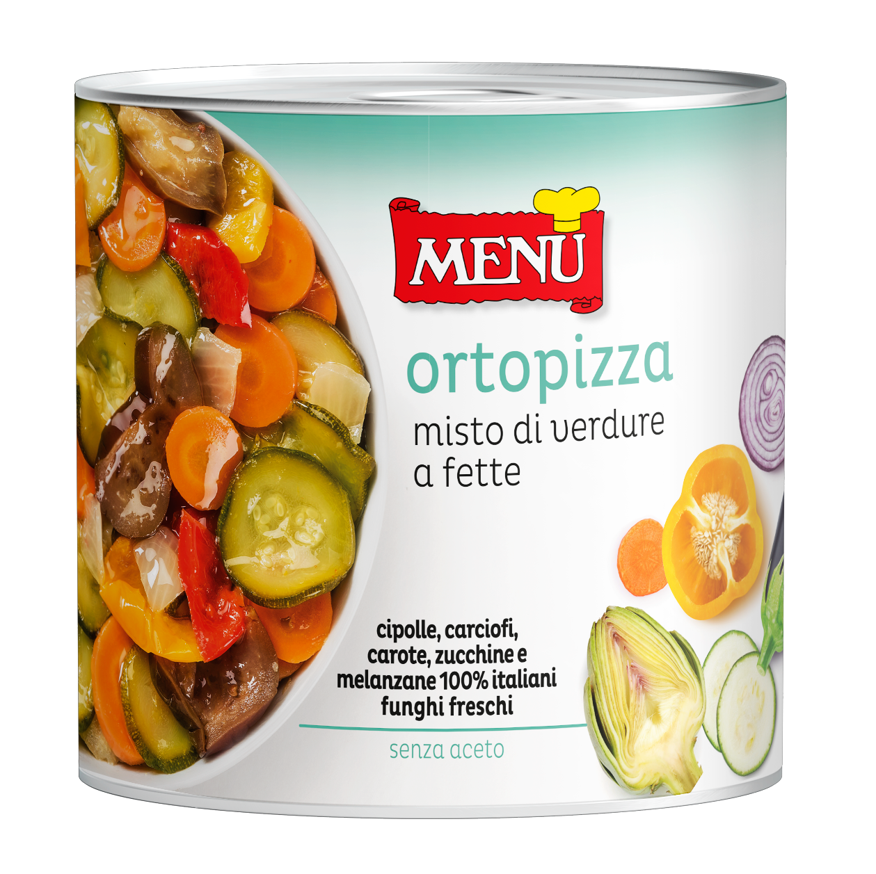 Ortopizza - Ortopizza Mix of Vegetables Tin 2550 g nt. wt.