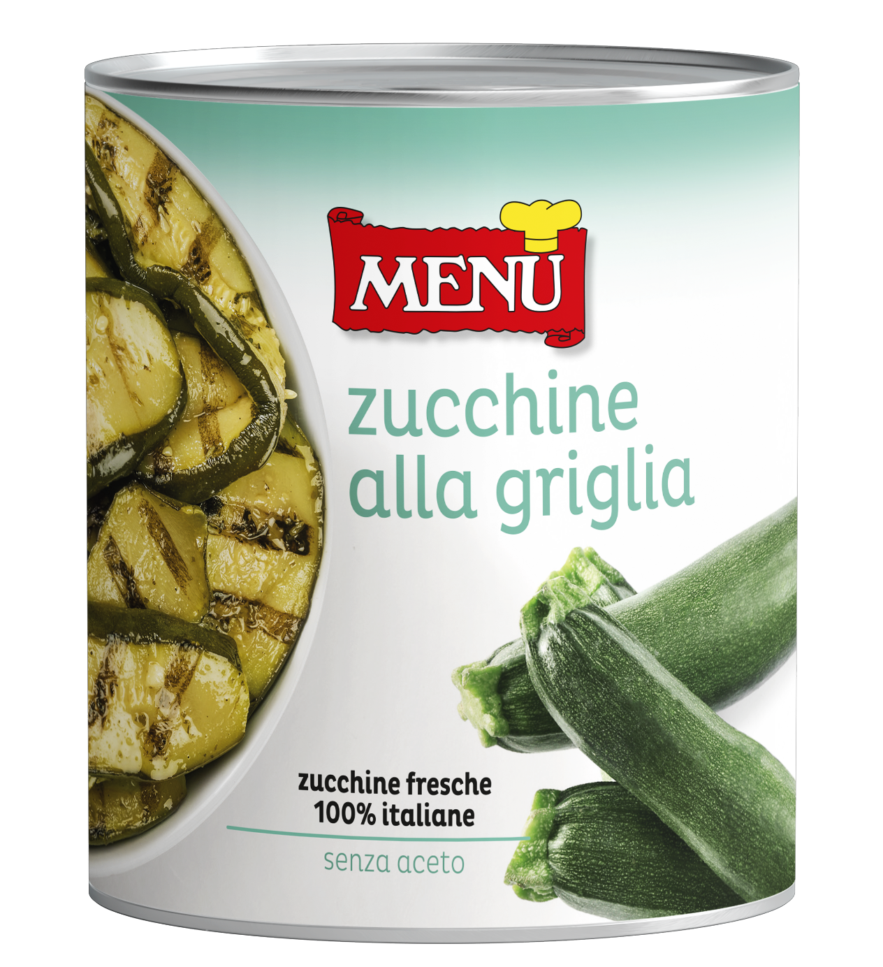 Zucchine alla griglia – Grilled Zucchini Tin 780 g nt. wt.