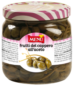 Frutti del Cappero all’aceto - Pickled Caper Berries Glass jar 790 g nt. wt.