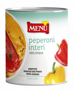 Peperoni interi alla Brace - Roasted Whole Peppers Tin 800 g nt. wt.
