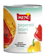 Peperoni interi alla Brace (Pimientos enteros a la brasa)