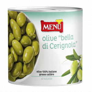 Olive Gran bella di Cerignola - “Gran Bella di Cerignola” Olives Tin 2550 g nt. wt.