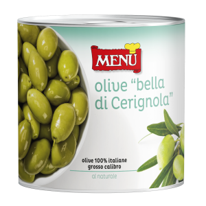 Olive Gran bella di Cerignola - “Gran Bella di Cerignola” Olives Tin 2550 g nt. wt.