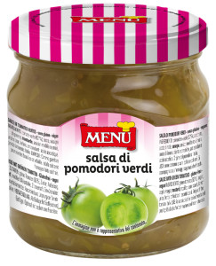 Salsa di Pomodori Verdi - Green tomato sauce Glass jar 430 g nt. wt.