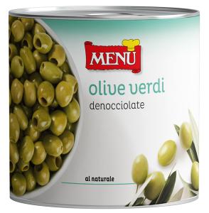 Olive verdi denocciolate - Pitted Green Olives Tin 2550 g nt. wt.