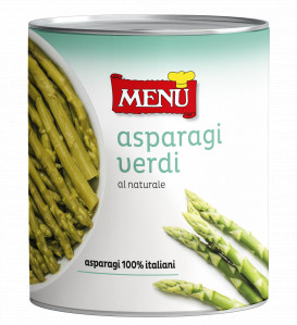 Punte di asparagi verdi lessate (Yemas de espárragos verdes cocidas) U71 - Lata de 900 g p. n.