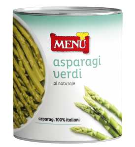 Punte di asparagi verdi lessate (Yemas de espárragos verdes cocidas) U71 - Lata de 900 g p. n.