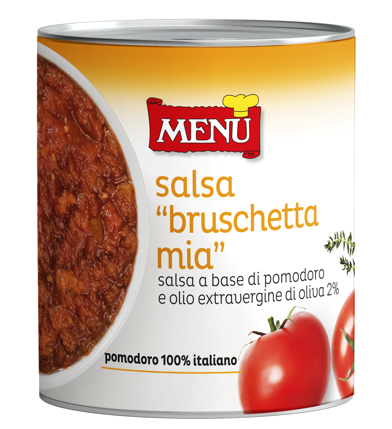 Salsa “Bruschetta mia” - “Bruschetta mia” sauce Tin 830 g nt. wt.