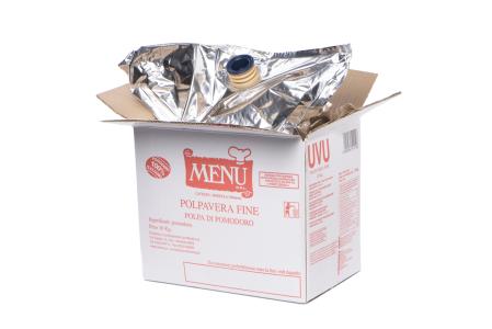 Polpavera fine (Feines Tomatenfruchtfleisch) Sack, Nettogewicht 10000 g ASEPTIC PACKING