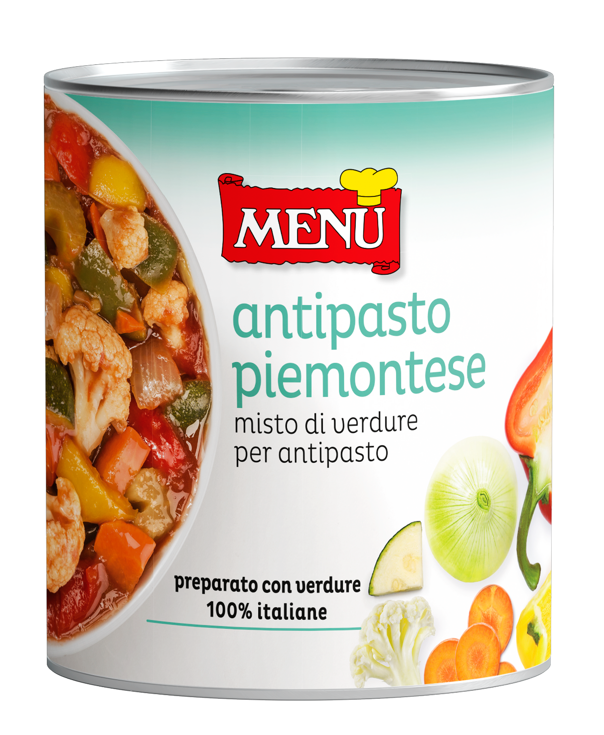 Antipasto Piemontese (Italian mix for appetisers) Tin 830 g nt. wt.