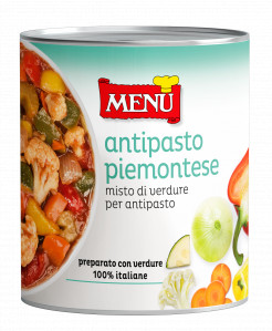 Antipasto Piemontese (Italian mix for appetisers) Tin 830 g nt. wt.