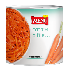 Carote a filetti (Zanahorias en tiras) Lata de 2550 g p. n.