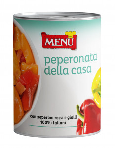 Peperonata della casa (Poivronade maison) Boîte 410 g poids net