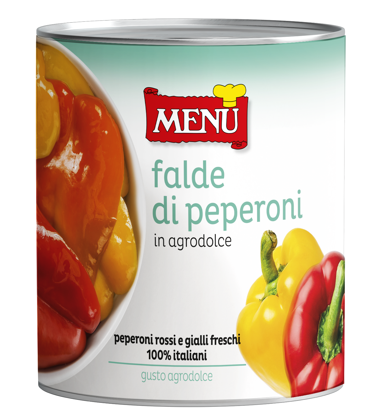 Falde di peperoni in agrodolce (Pimientos en agridulce cortados en cuartos) Lata de 820 g p. n.