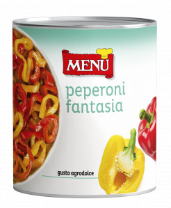 Peperoni fantasia - “Fantasia” Sweet and Sour Peppers Tin 820 g nt. wt.