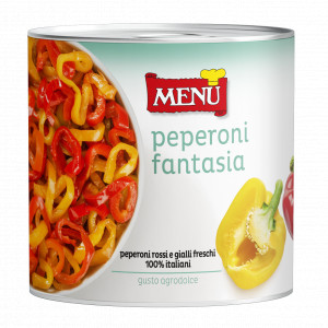 Peperoni fantasia - “Fantasia” Sweet and Sour Peppers Tin 2600 g nt. wt.