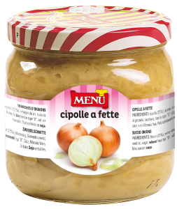 Cipolle a fette (Cebollas en rodajas) Tarro de cristal de 780 g p. n.