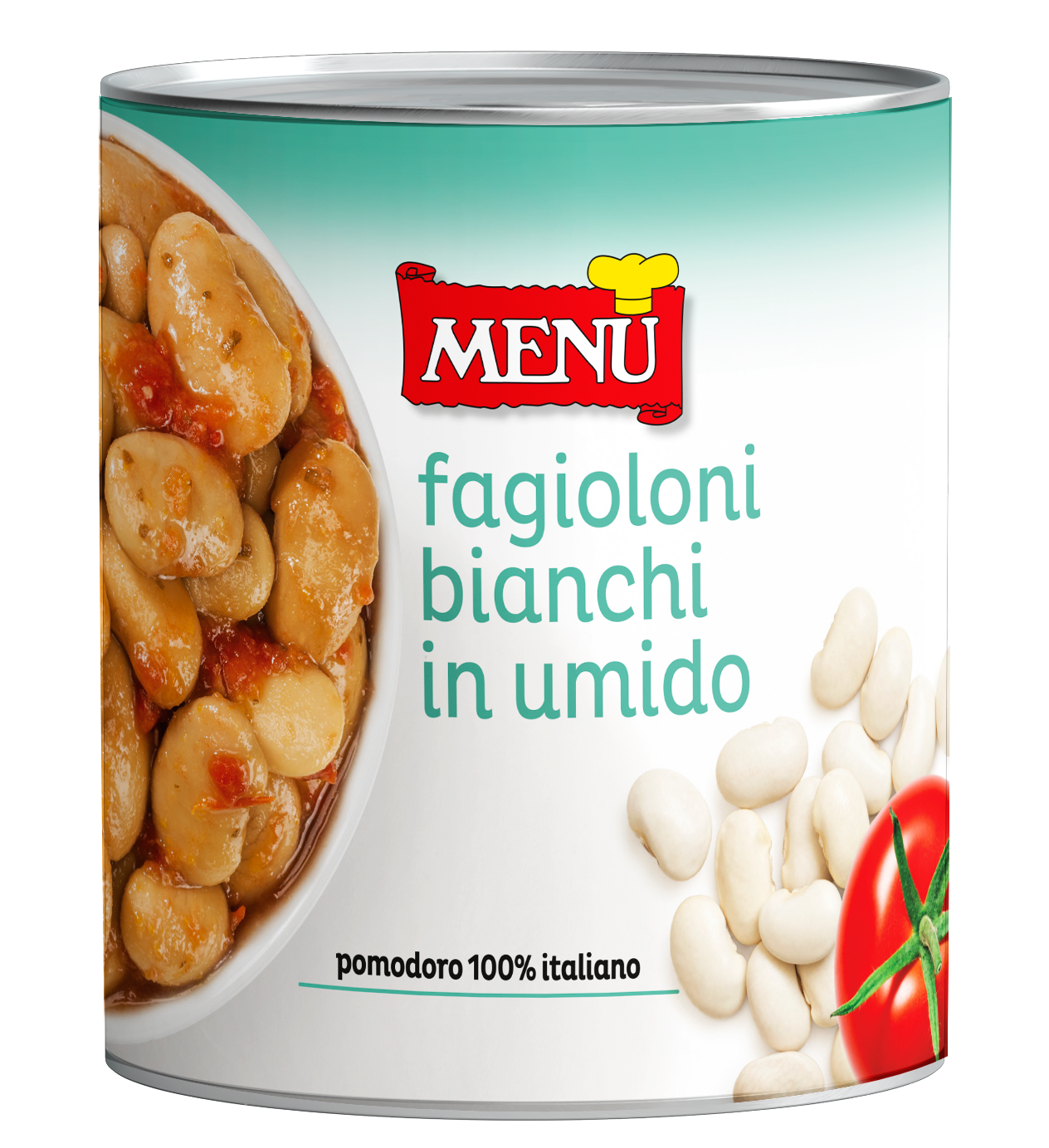 Fagioloni bianchi in umido - White Beans Tin 850 g nt. wt.