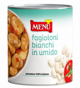 Fagioloni bianchi in umido Scat. 850 g pn.