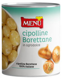 Cipolline in agrodolce (Borrettane-Zwiebelchen, süß-sauer) Dose, Nettogewicht 830 g