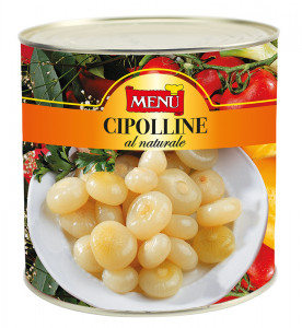 Cipolline al naturale – Natural Baby Onions Tin 2550 g nt. wt.