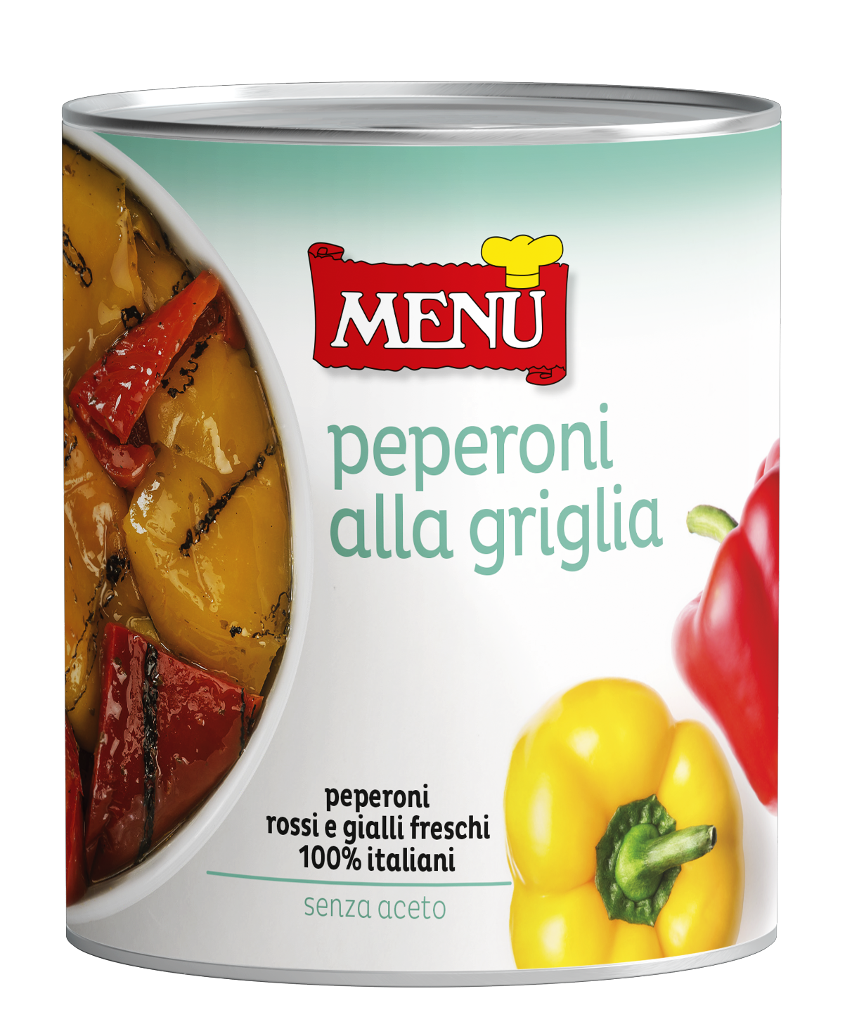 Peperoni alla griglia - Grilled Peppers Tin 800 g nt. wt.