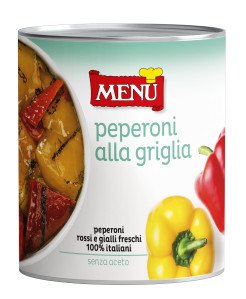 Peperoni alla griglia - Grilled Peppers Tin 800 g nt. wt.