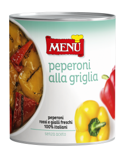 Peperoni alla griglia - Grilled Peppers Tin 800 g nt. wt.