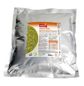 Pesto alla genovese fresco con Basilico Genovese DOP - Fresh Genovese Pesto with Genovese Basil PDO Aluminium bag 800 g nt. wt