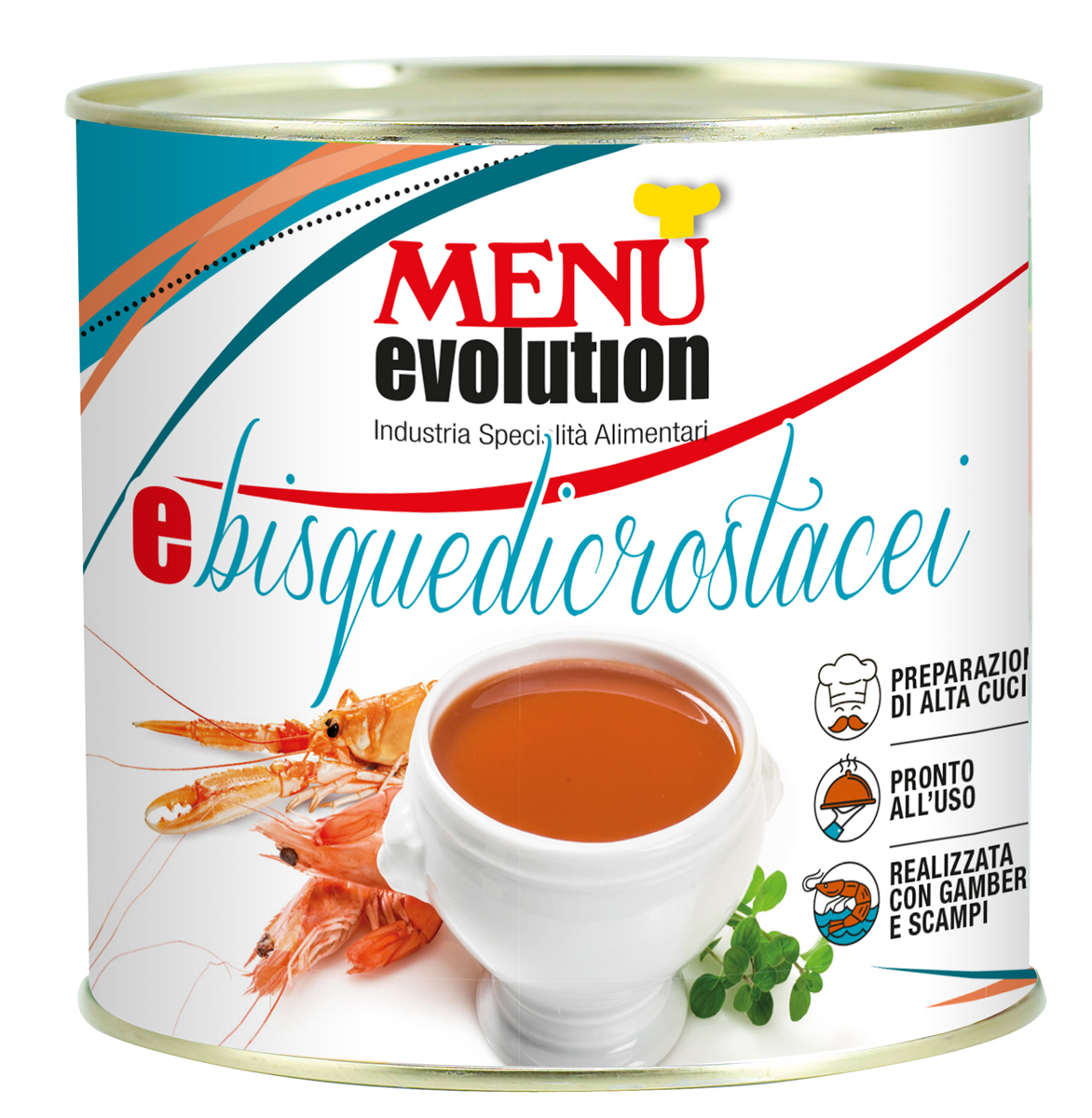 Èbisquedicrostacei Tin 550 g nt. wt.