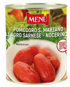 Pomodoro pelato San Marzano dell’Agro Sarnese nocerino D.O.P. (Tomates pelados) Lata de 800 g p. n.