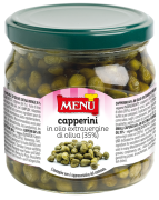 Capperini in olio extra vergine di oliva (Kapern, in nativem Olivenöl extra eingelegt)