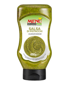 Salsa di pistacchi (Pistachio Nut Sauce) 490 g nt wt. – Top down squeeze bottle