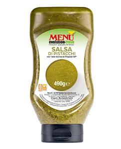 Salsa di pistacchio Top-down squeeze bottle 490 g net wt.