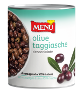 Olive taggiasche denocciolate (Taggiasca-Oliven, entsteint)