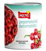 Peperoncini detorsolati (Pimientos cherry descorazonados)