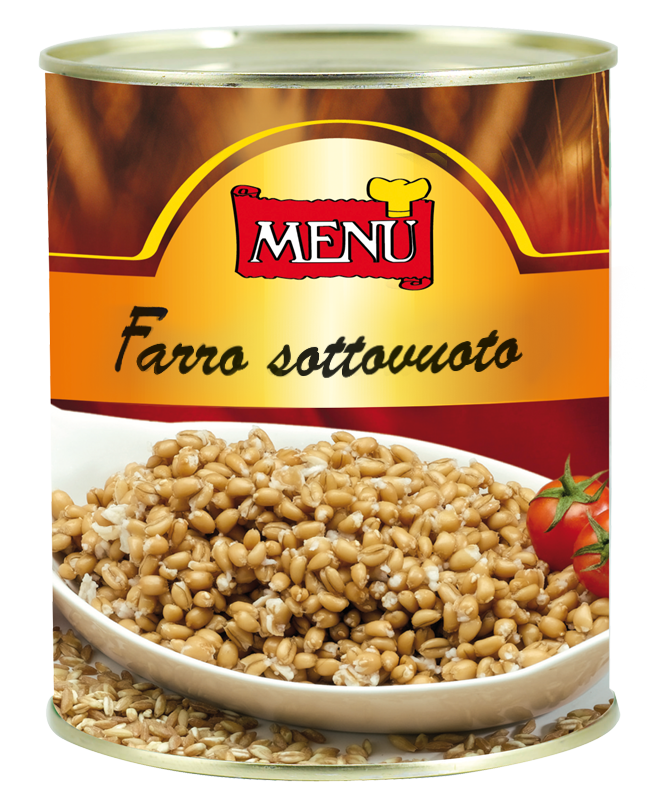 Farro sottovuoto - Boiled Spelt Tin 610 g nt. wt.