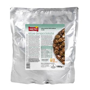 Olive Leccino denocciolate (Pitted Leccino Olives) Packet 1950 g nt. wt.