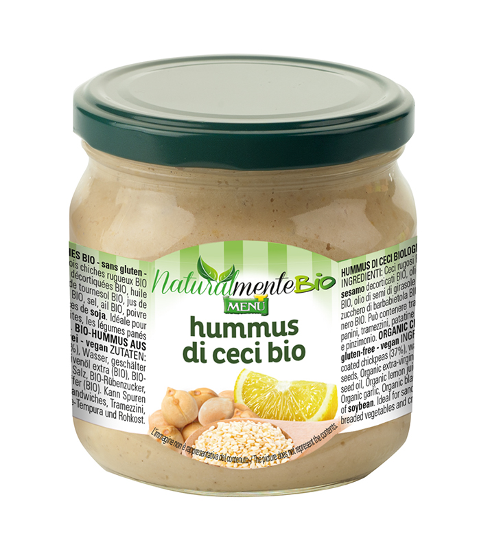 Hummus di ceci bio - Chickpea Hummus Glass jar 400 g nt. wt.