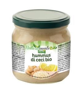 Hummus di ceci bio (Hummus de garbanzos biológicos) Tarro de cristal de 400 g p. n.